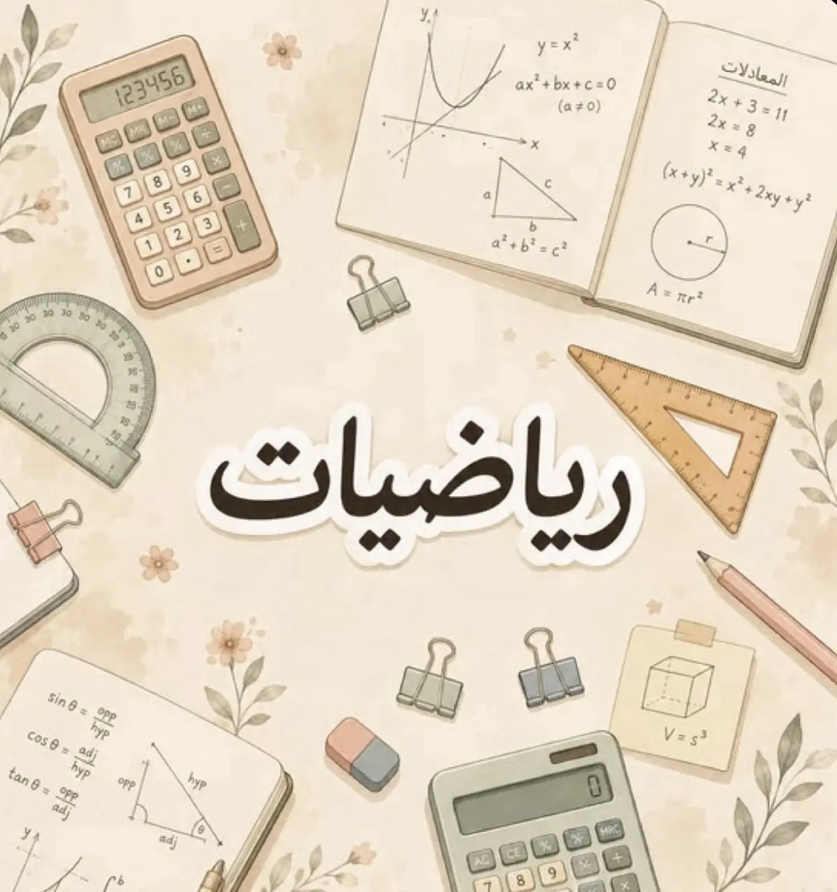 معلمة رياضيات 🧮📚